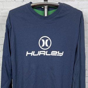 NWT VINTAGE 90'S HURLEY MEN'S MADE IN USA REVERSIBLE LONG SLEEVE T-SHIRT